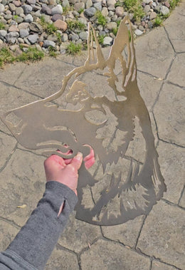 Belgian Malinois Metal Wall Art
