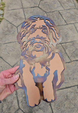 Golden Doodle Metal Wall Art
