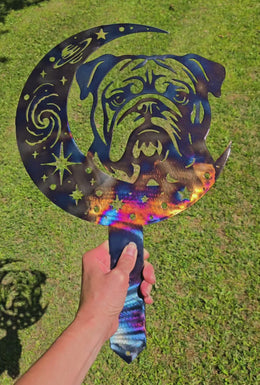 Bulldog Moon Garden Stake