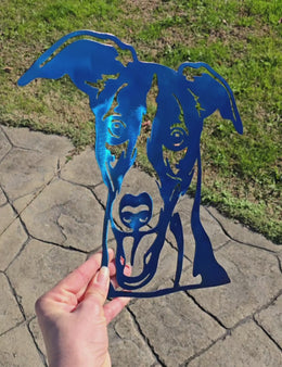 Whippet Metal Wall Art