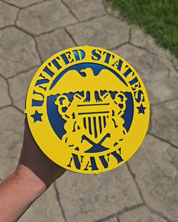 Navy Metal Hitch Cover