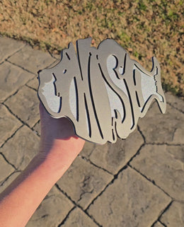 Phish Metal Hitch Cover