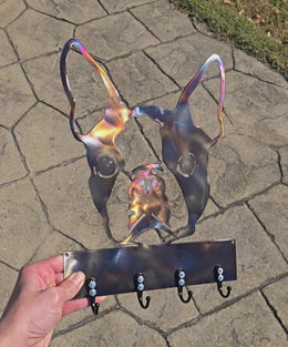 Boston Terrier Key & Leash Hanger