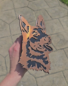 German Shepherd Metal Hitch Cover