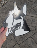 Bull Terrier Metal Art