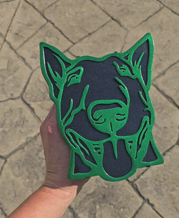 Bull Terrier Metal Hitch Cover