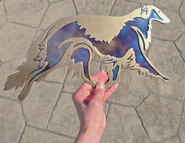 Borzoi Metal Wall Art