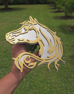 Horse Metal Hitch Cover