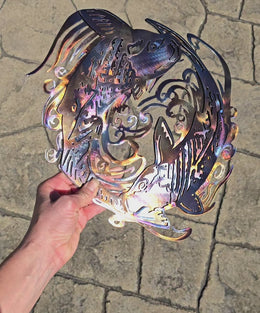 Koi Fish Metal Wall Art