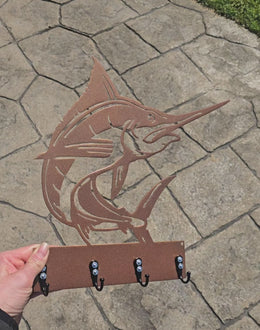 Blue Marlin Key & Leash Hanger