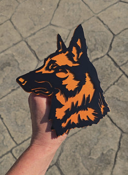 Belgian Malinois Metal Hitch Cover