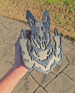 German Shepherd Metal Hitch Cover