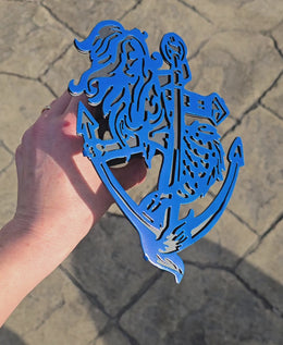 Mermaid Metal Hitch Cover