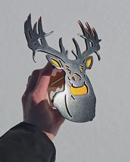 White-Tailed Deer Metal Hitch Cover