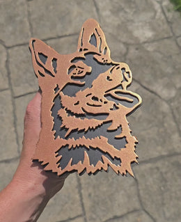 German Shepherd Metal Hitch Cover