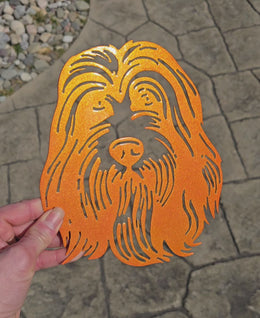 Bearded Collie Metal Wall Art