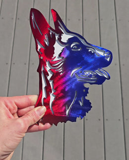 Belgian Malinois Metal Wall Art