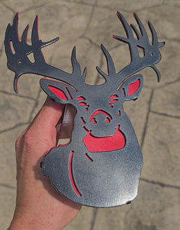 White-Tailed Deer Metal Hitch Cover