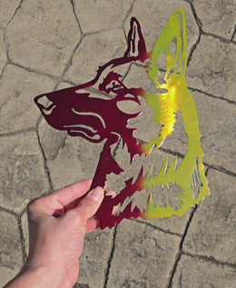Belgian Malinois Metal Wall Art