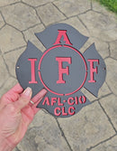 Firefighter Metal Art
