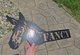 Donkey Personalized Metal Sign