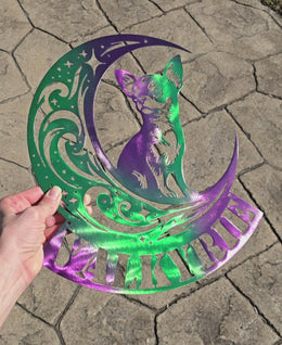 Chihuahua Moon Metal Wall Art