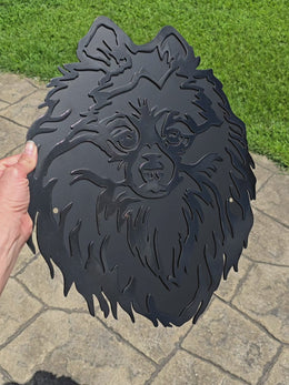 Pomeranian Metal Wall Art