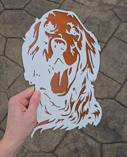 Golden Retriever Metal Wall Art
