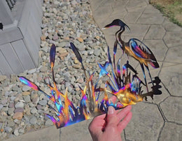 Blue Heron Metal Wall Art