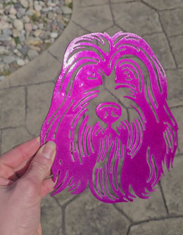 Bearded Collie Metal Wall Art