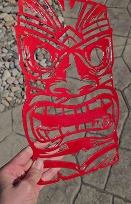 Tiki Mask Metal Wall Art