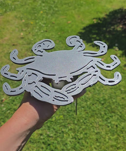 Blue Crab Metal Hitch Cover