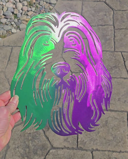 Bearded Collie Metal Wall Art