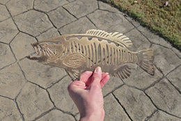 Smallmouth Bass Metal Wall Art