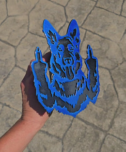 German Shepherd Metal Hitch Cover