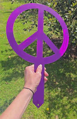 Peace Sign Garden Stake