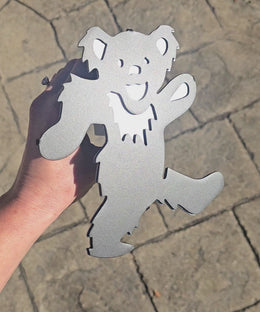 Dancing Bear Metal Hitch Cover