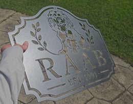 Custom Metal Dog Signs