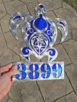 Sea Turtle Personalized Metal Sign