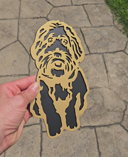 Golden Doodle Metal Wall Art