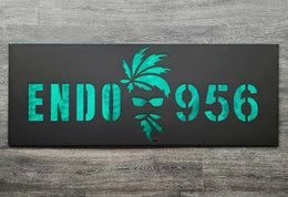 Endo 956 cannabis-themed lettering by Elite Metalworking