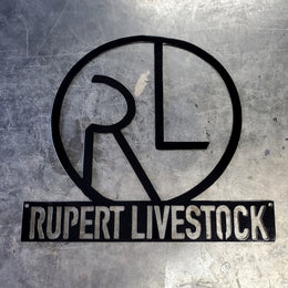 Rupert Livestock monogram by Elite Metalworking