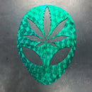 420 weed pot cannabis  Alien Cannabis Metal Art wall decor wall hanger home decor cannabis ufo alien  420 