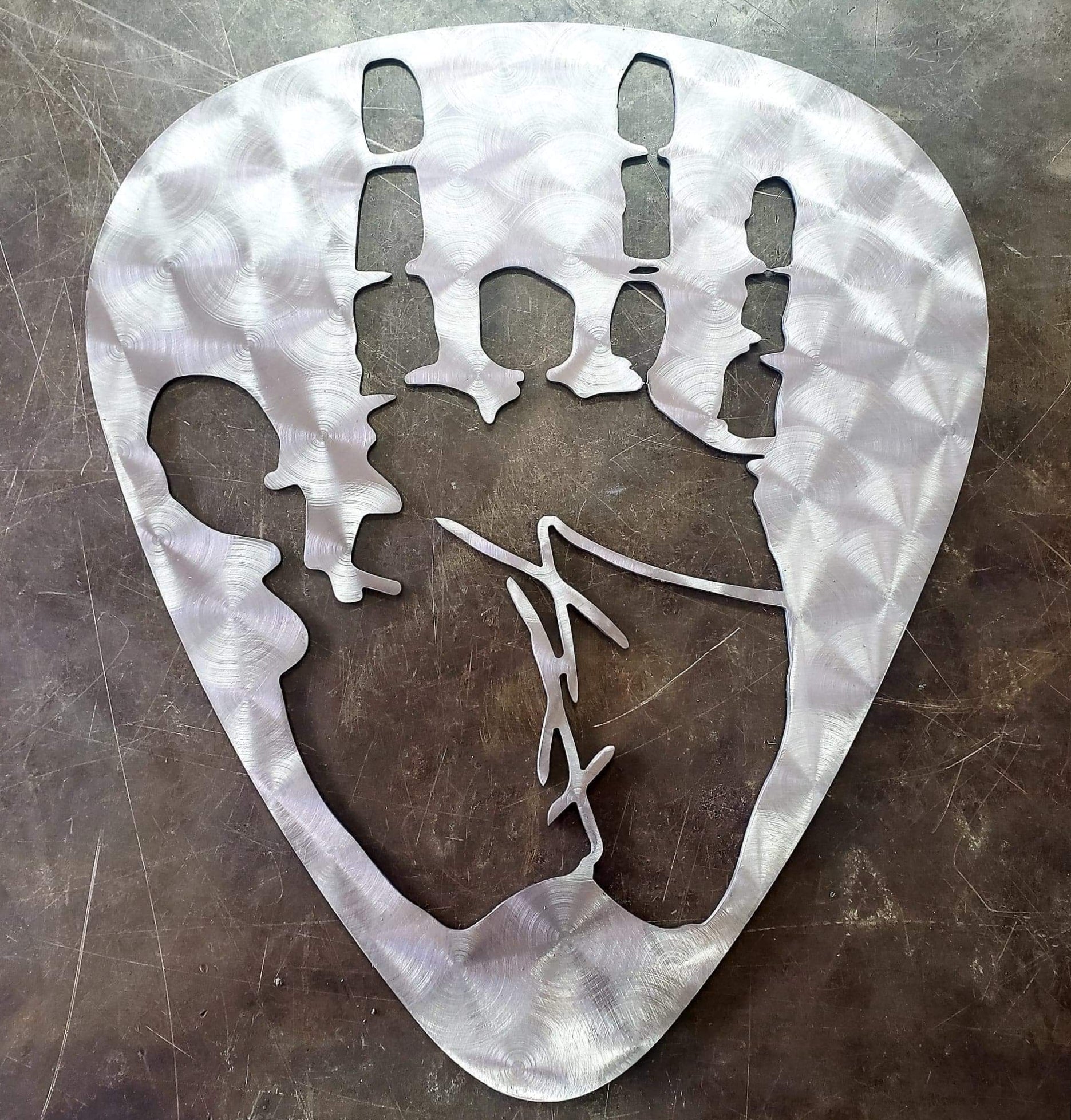 Jerry Garcia Guitar Pick Metal Art