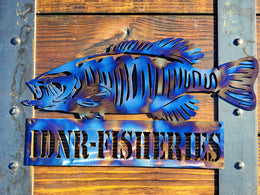 Smallmouth Bass Metal Wall Art