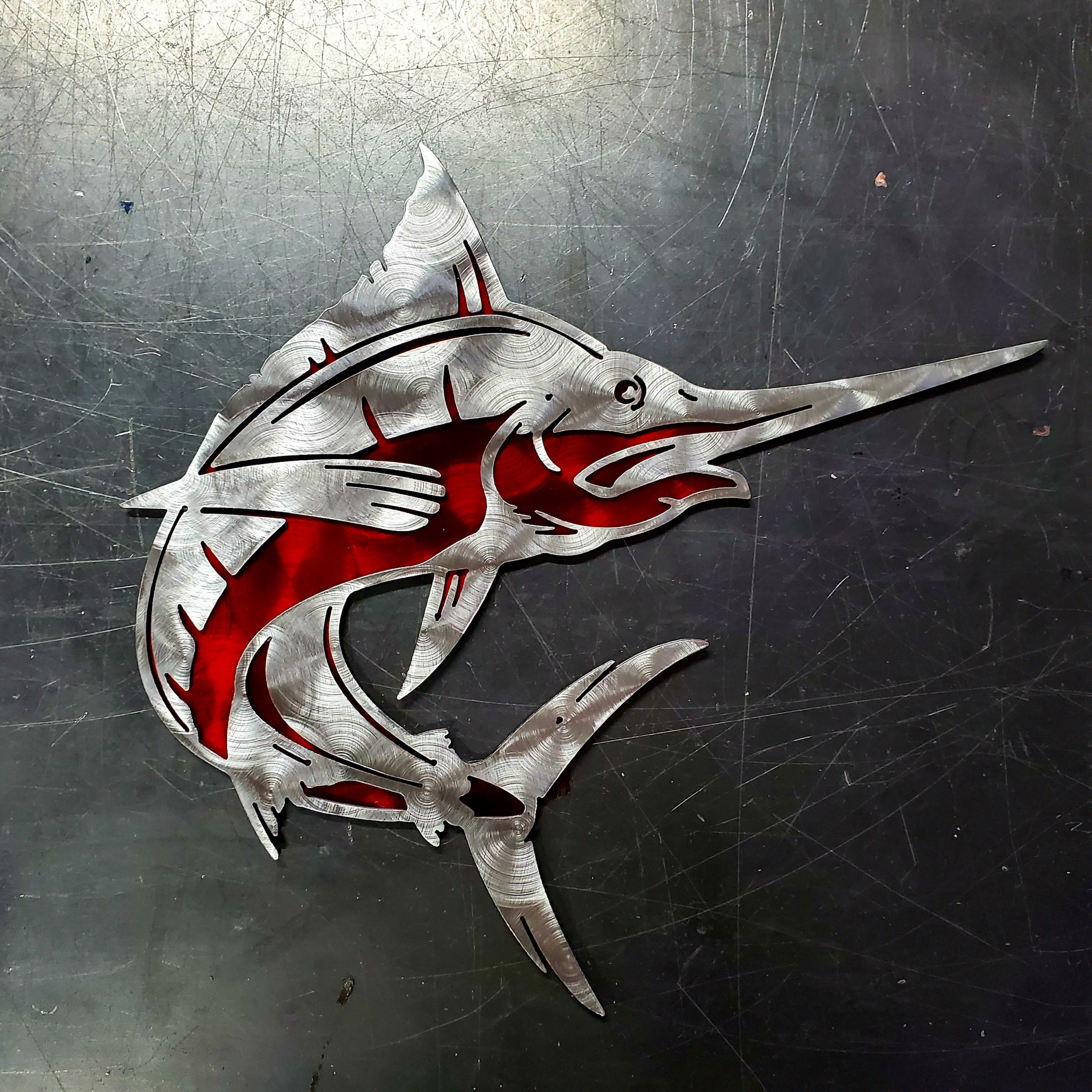 Blue Marlin Metal Art