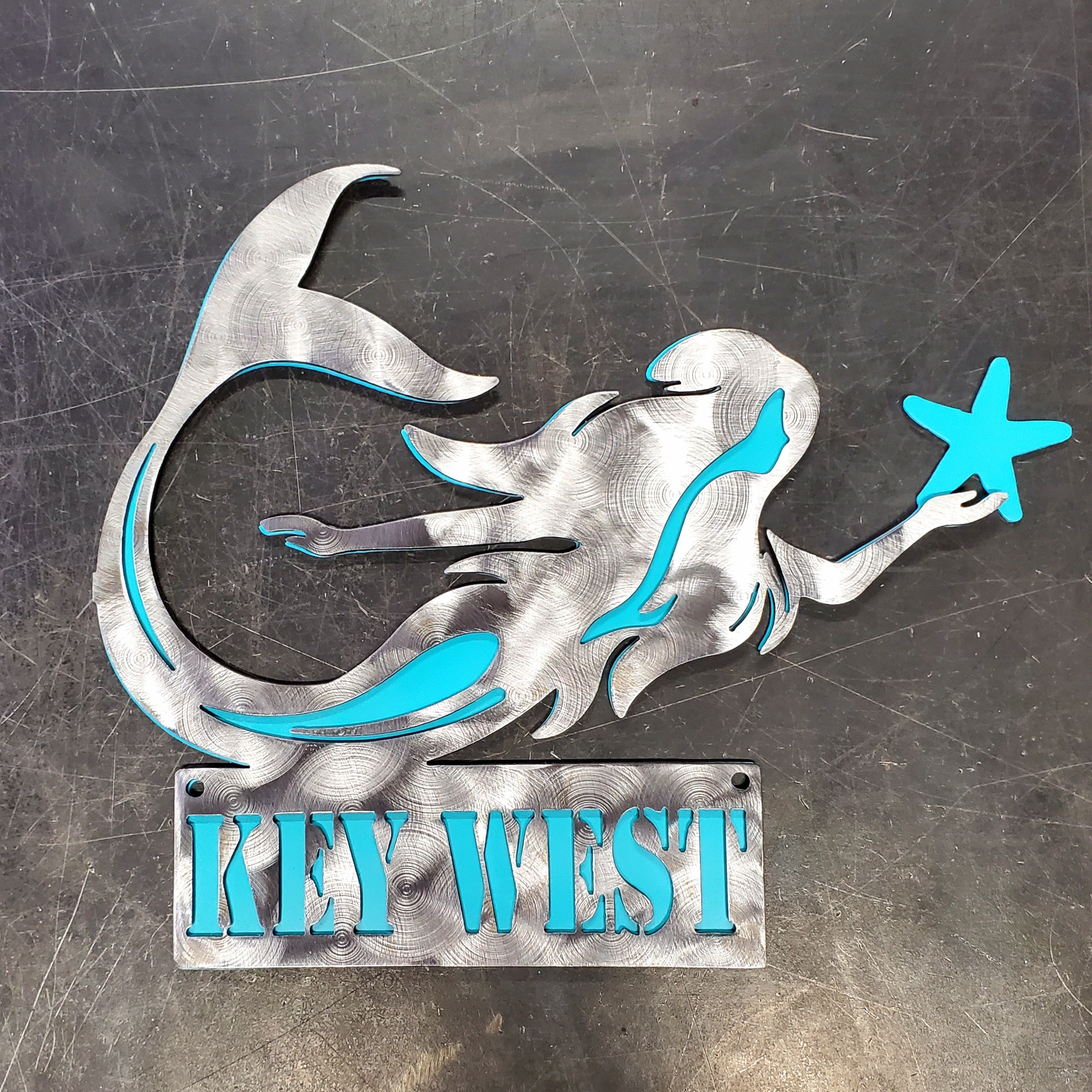 Extra Metal- Key West Mermaid Metal Art