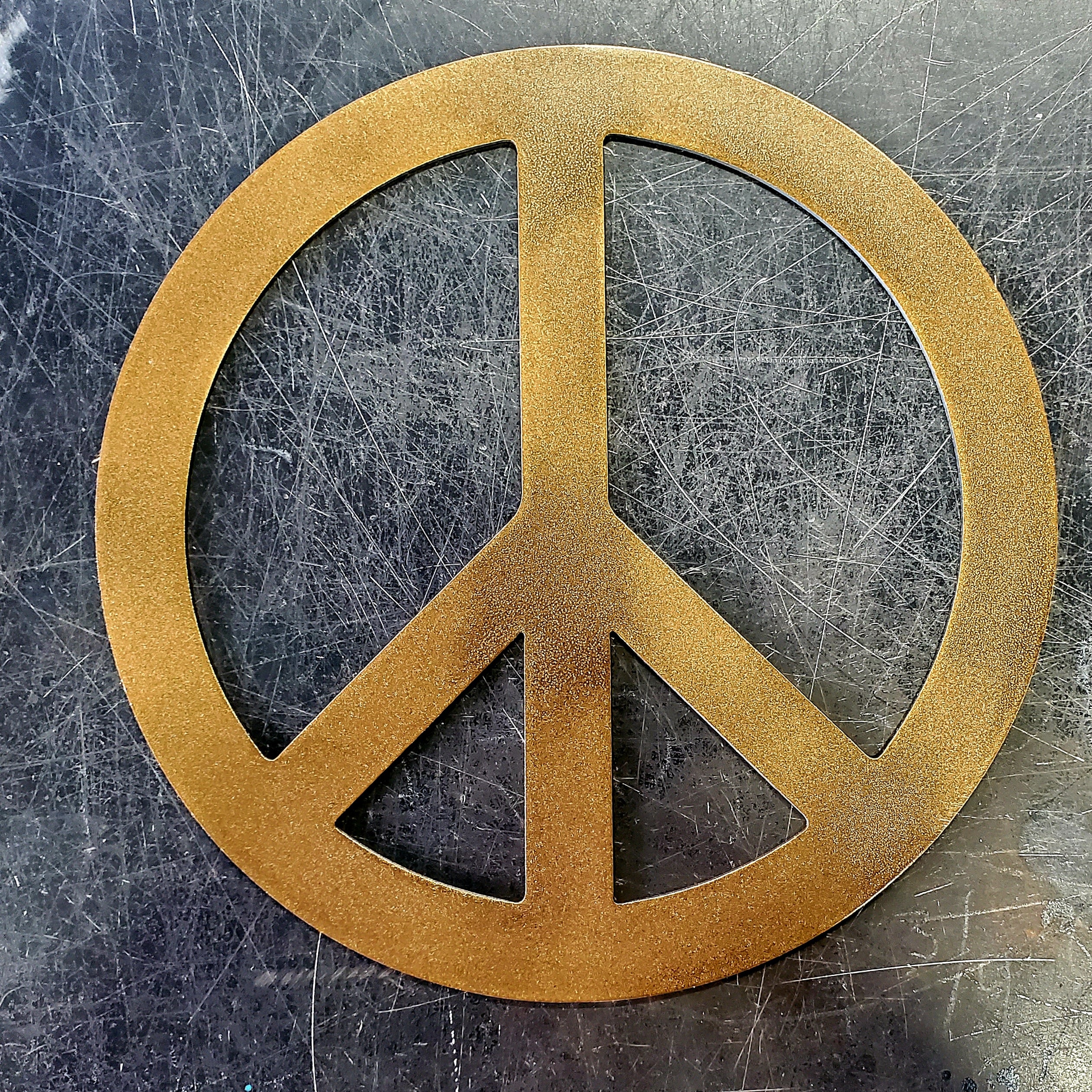 Peace Sign Metal Art