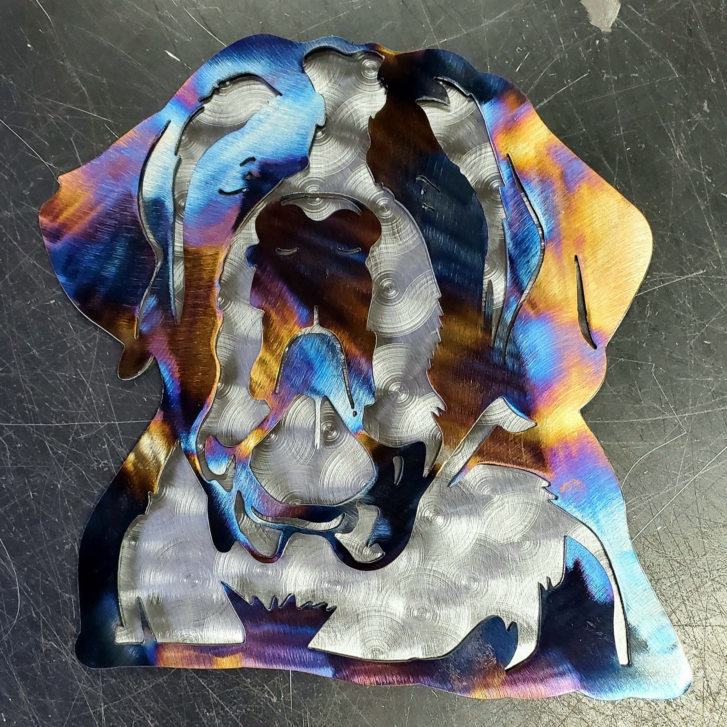 St. Bernard #1 Metal Art