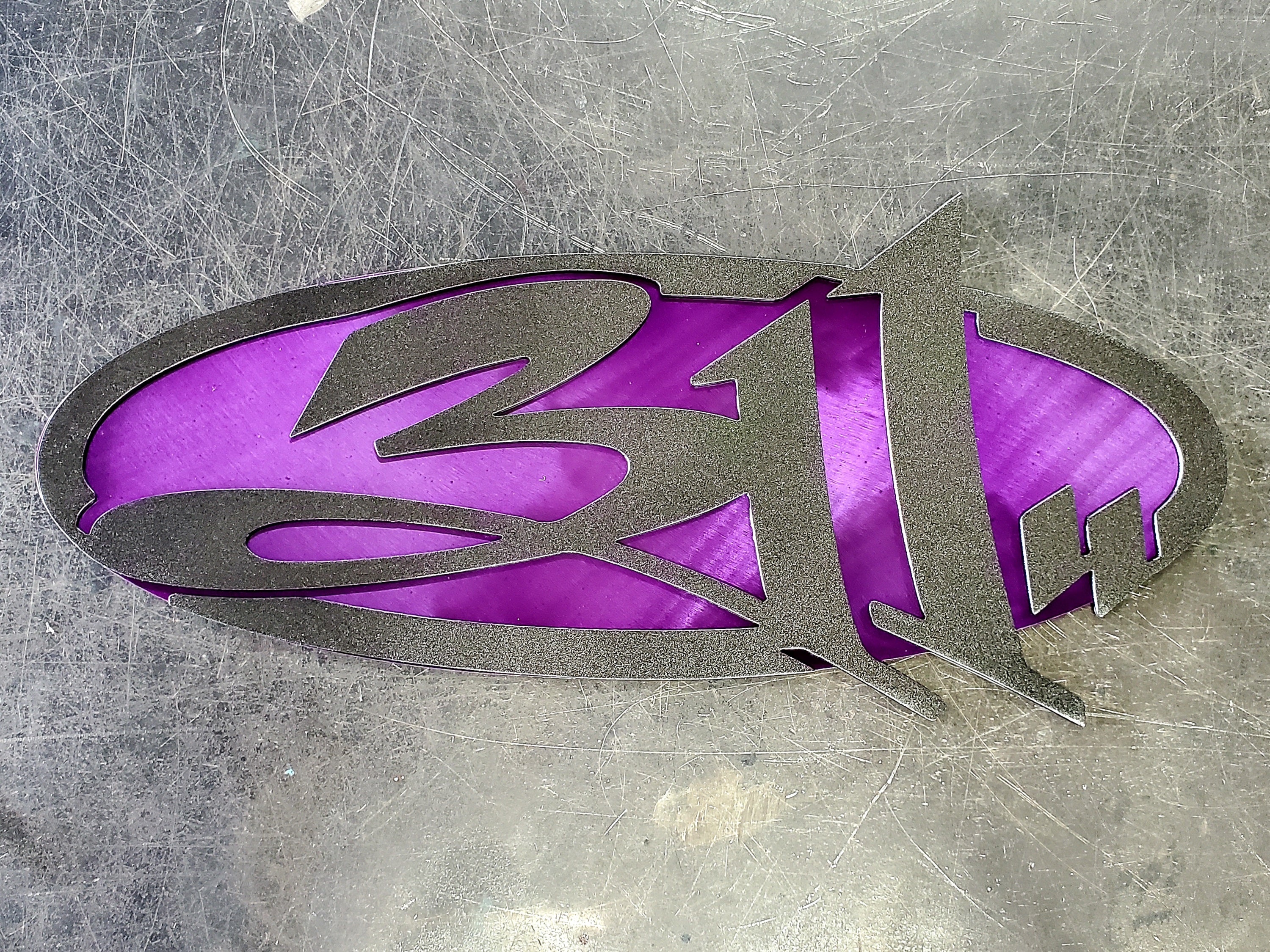 Black Metallic & Purple Candy